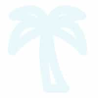 Palm Tree Flat Icon Vivos