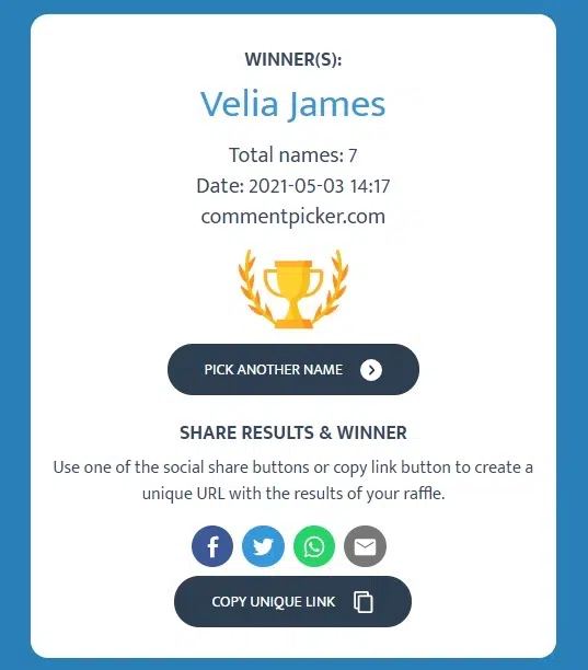 Winner Velia